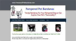 Desktop Screenshot of pamperedpetbandanas.com